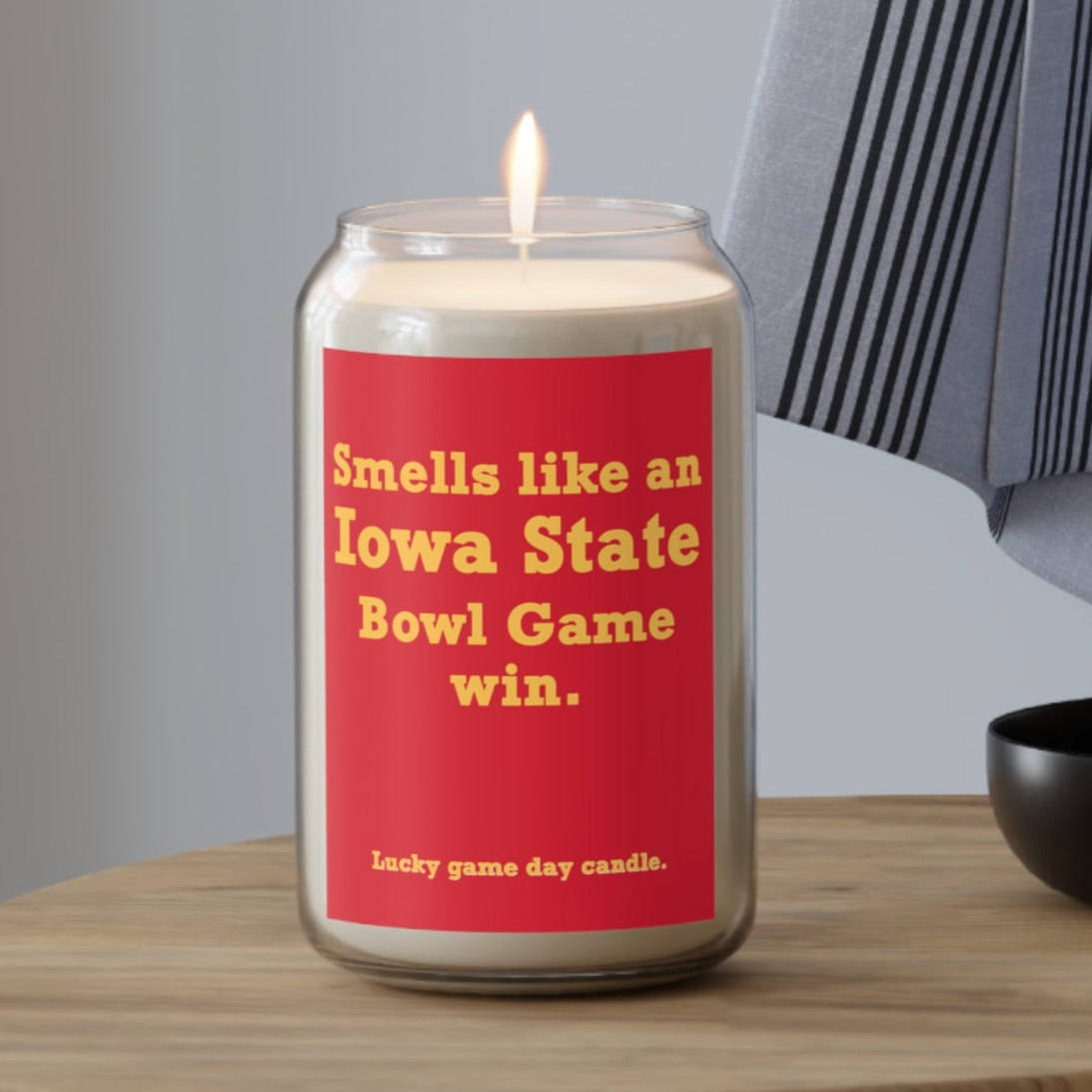 Iowa State Bowl Game - "Smells like an Iowa State Bowl Game win" scented candle (13.75 oz)