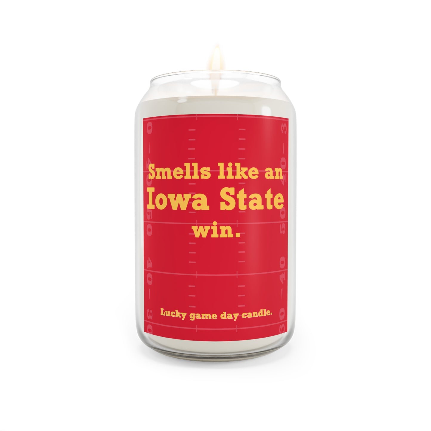 Iowa State Football - "Smells like an Iowa State win" scented candle (13.75 oz)