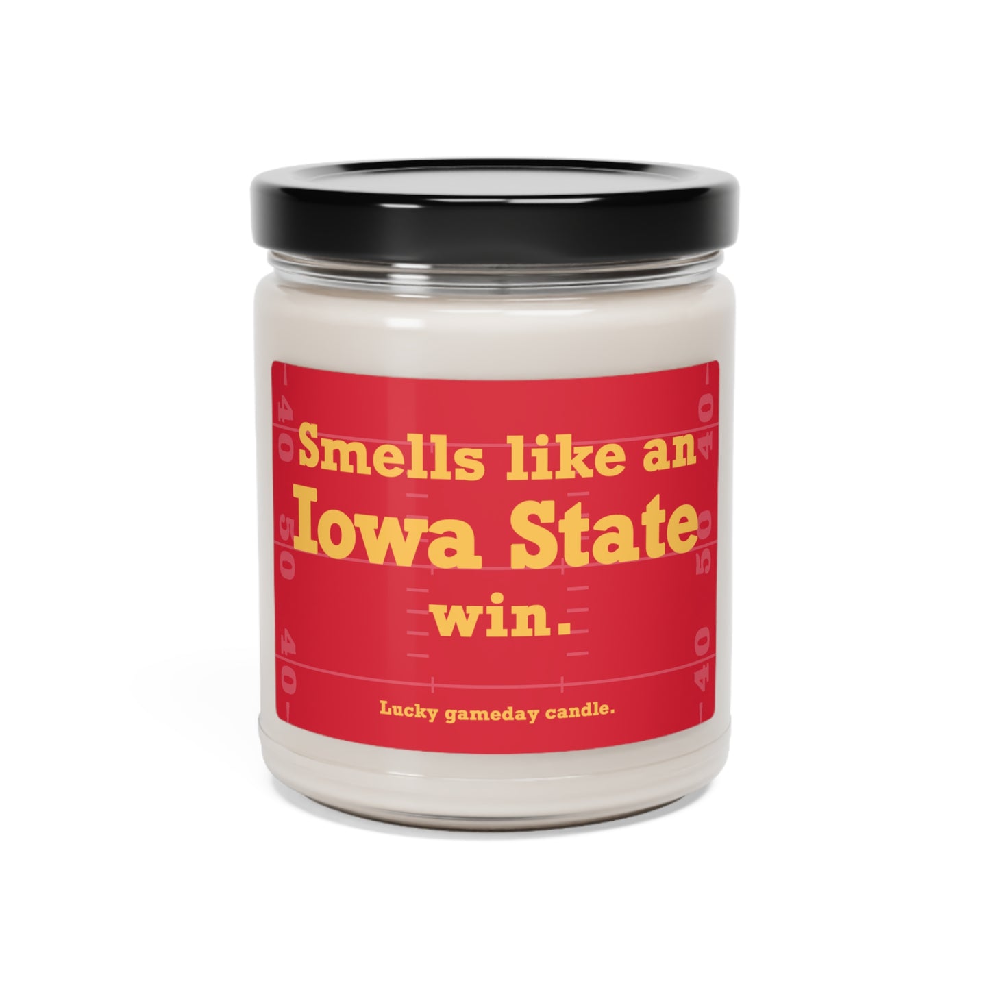 Iowa State Football - "Smells like an Iowa State win" scented candle (9 oz)