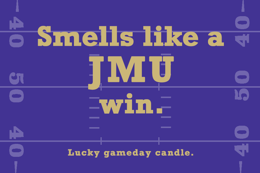 James Madison Football - "Smells like a JMU win" scented candle (9 oz)