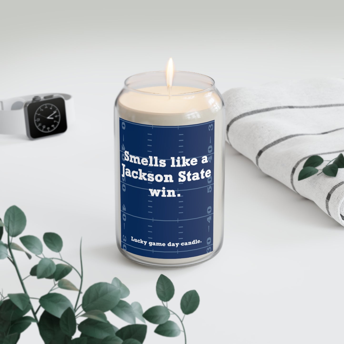 Jackson State Football - "Smells like a Jackson State win" scented candle (13.75 oz)