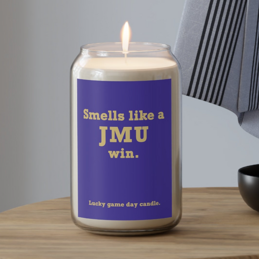 James Madison - "Smells like a JMU win" scented candle (13.75 oz)