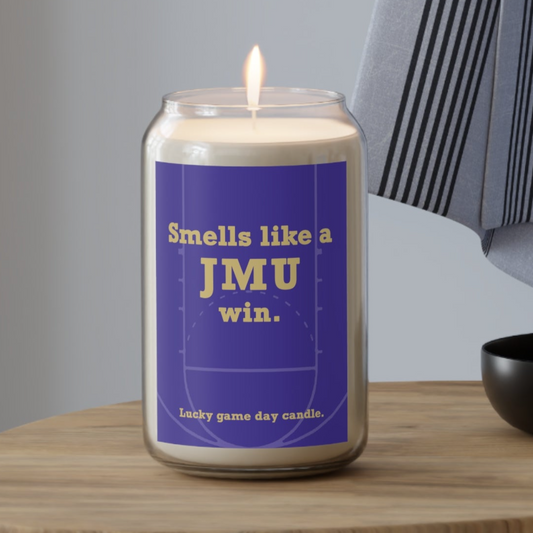 James Madison Basketball - "Smells like a JMU win" scented candle (13.75 oz)