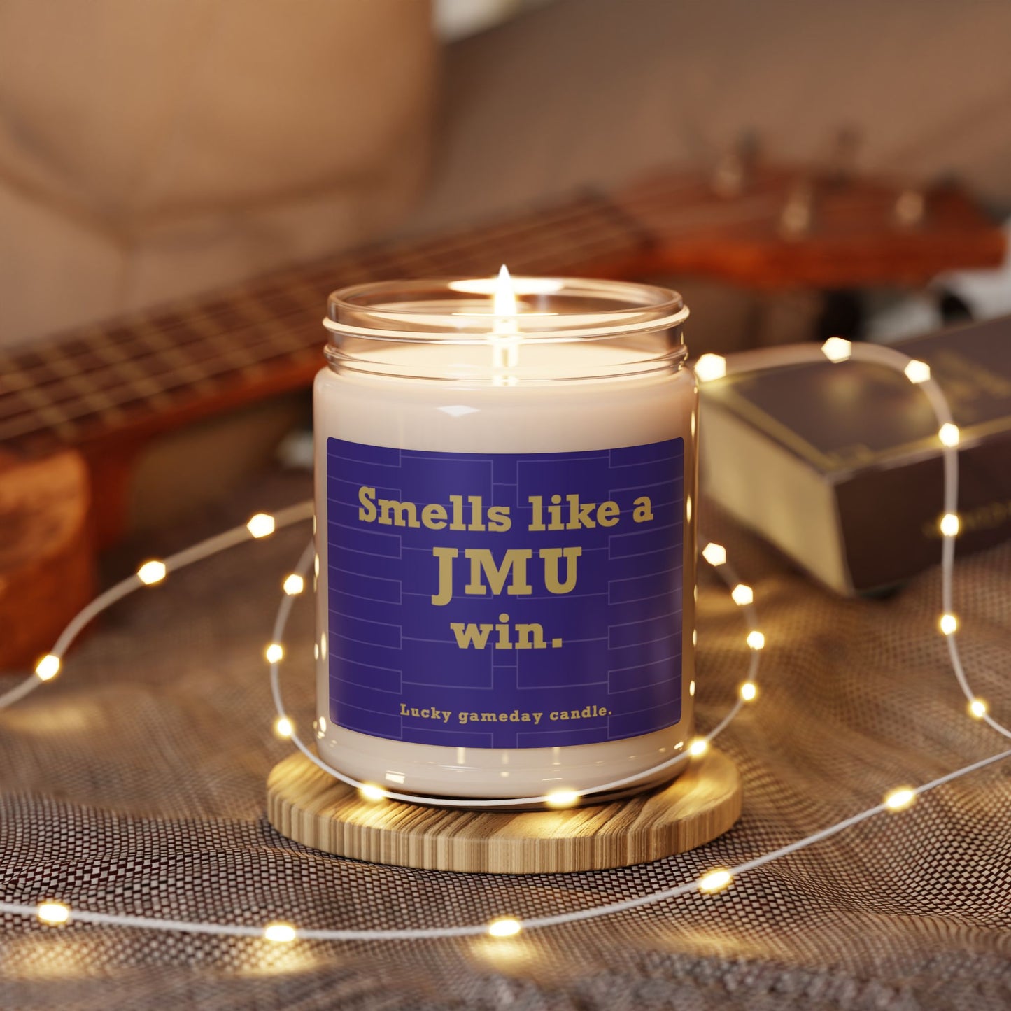 James Madison Basketball - "Smells like a JMU win" scented candle (9 oz)