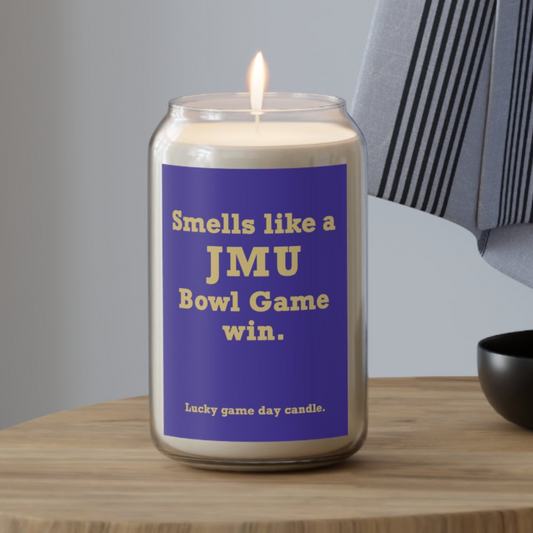 James Madison Bowl Game - "Smells like a JMU Bowl Game win" scented candle (13.75 oz)