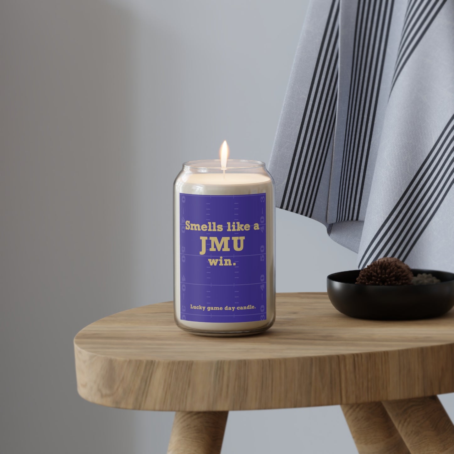 James Madison Football - "Smells like a JMU win" scented candle (13.75 oz)