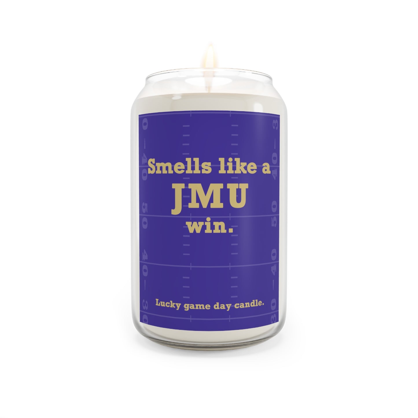 James Madison Football - "Smells like a JMU win" scented candle (13.75 oz)