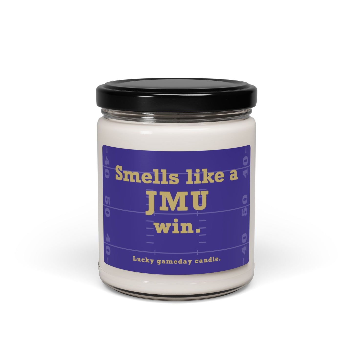 James Madison Football - "Smells like a JMU win" scented candle (9 oz)