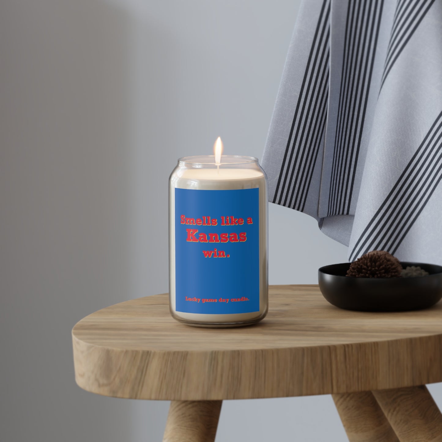 Kansas - "Smells like a Kansas win" scented candle (13.75 oz)