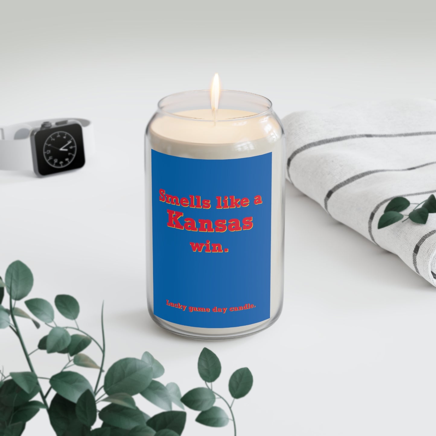 Kansas - "Smells like a Kansas win" scented candle (13.75 oz)