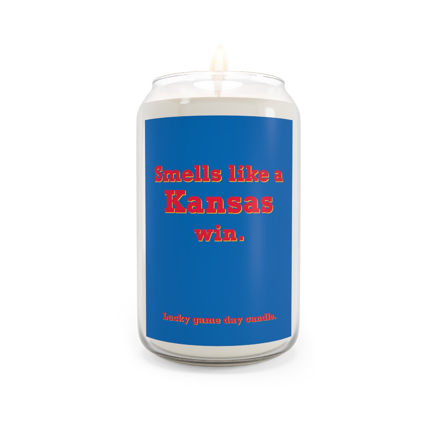 Kansas - "Smells like a Kansas win" scented candle (13.75 oz)