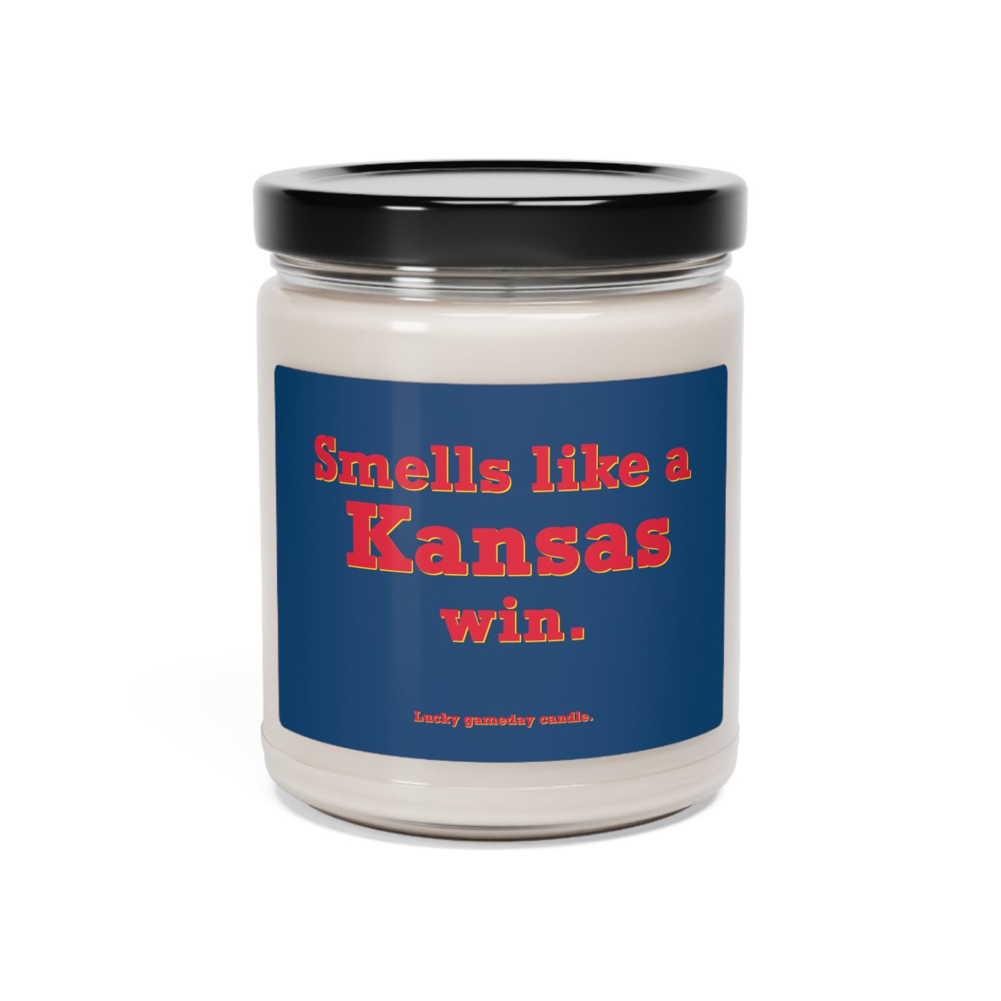 Kansas - "Smells like a Kansas win" scented candle (9 oz)