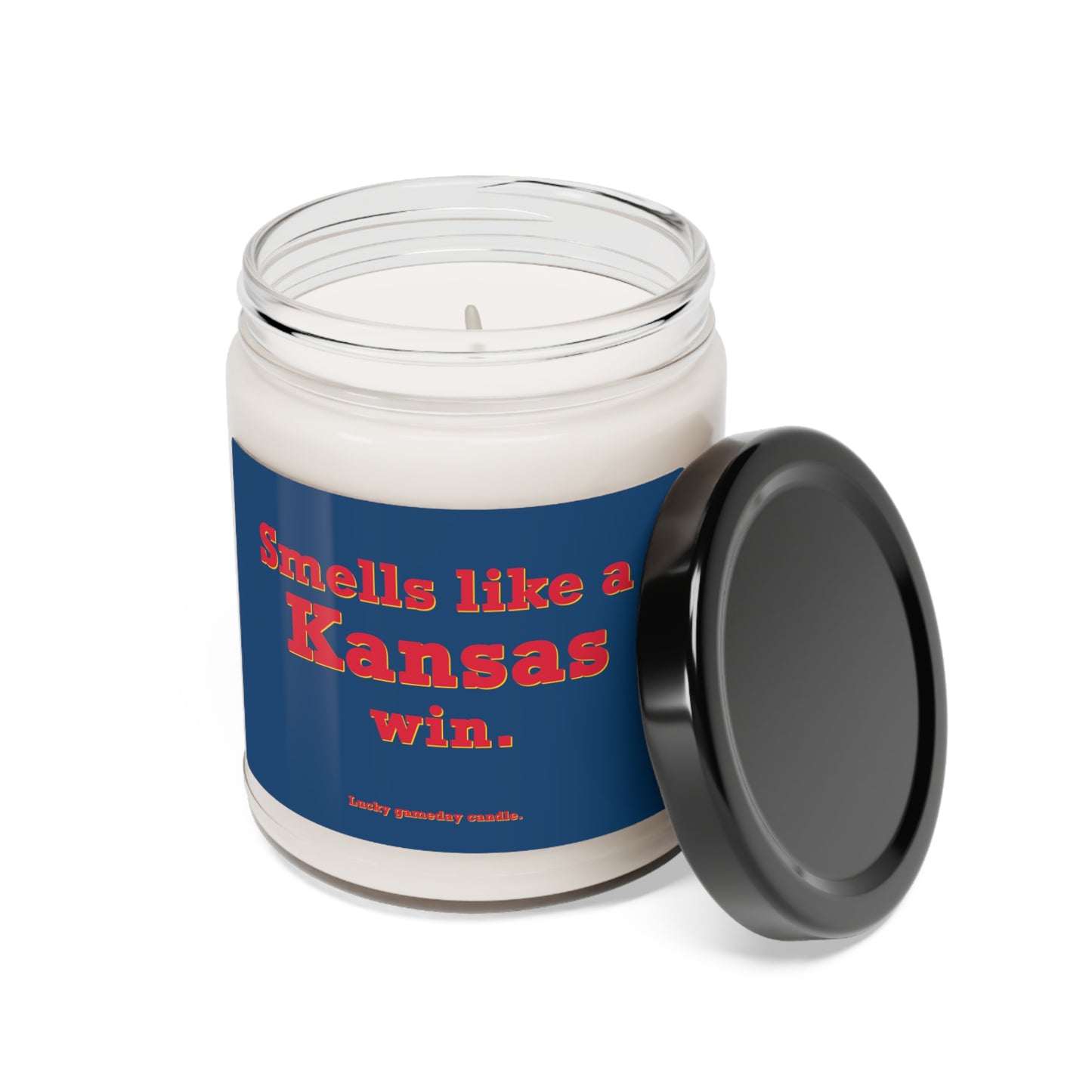 Kansas - "Smells like a Kansas win" scented candle (9 oz)