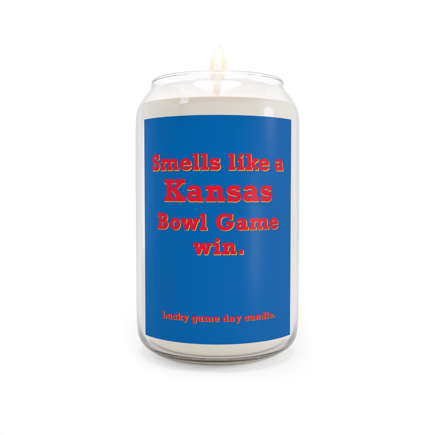 Kansas Bowl Game - "Smells like a Kansas Bowl Game win" scented candle (13.75 oz)