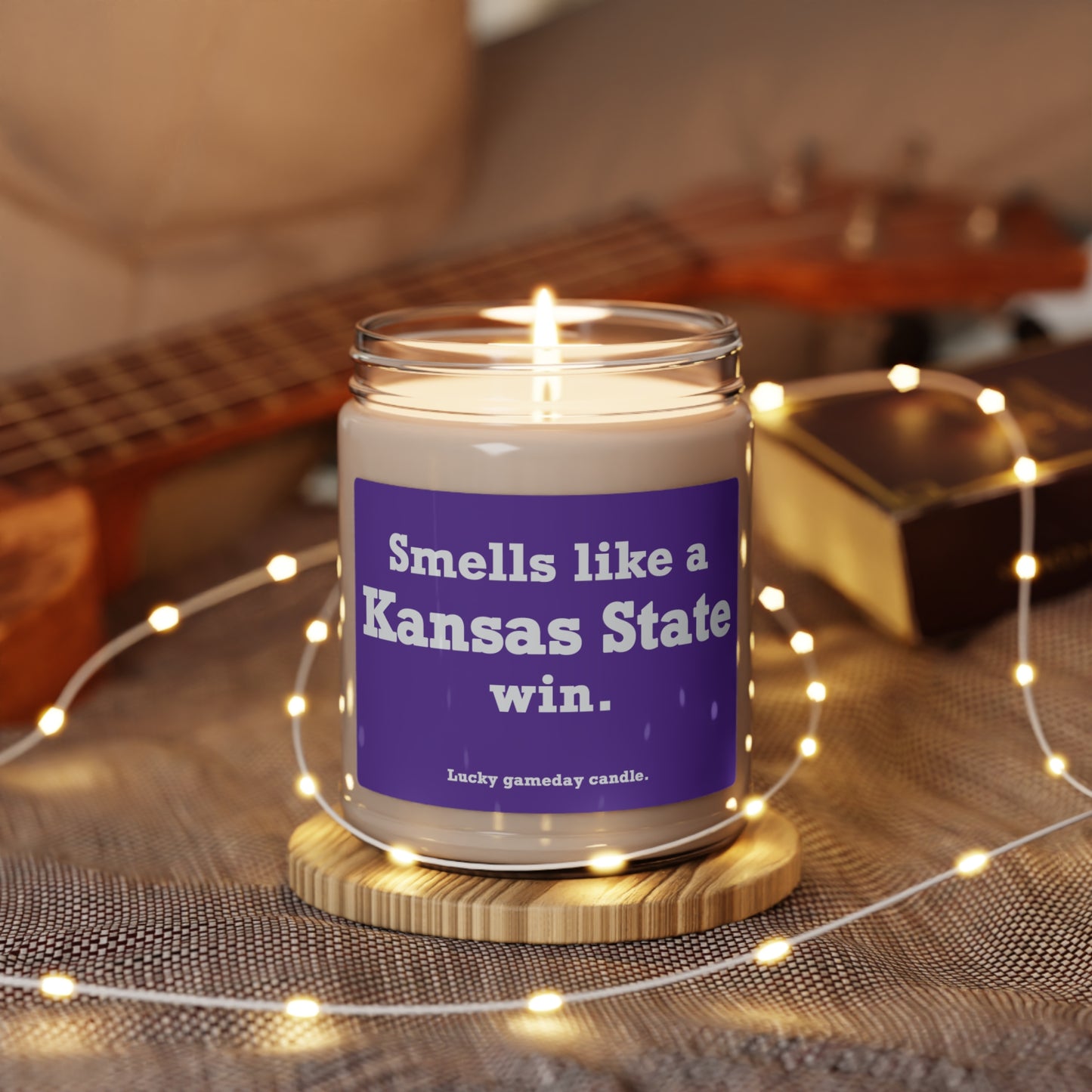 Kansas State - "Smells like a Kansas State win" scented candle (9 oz)