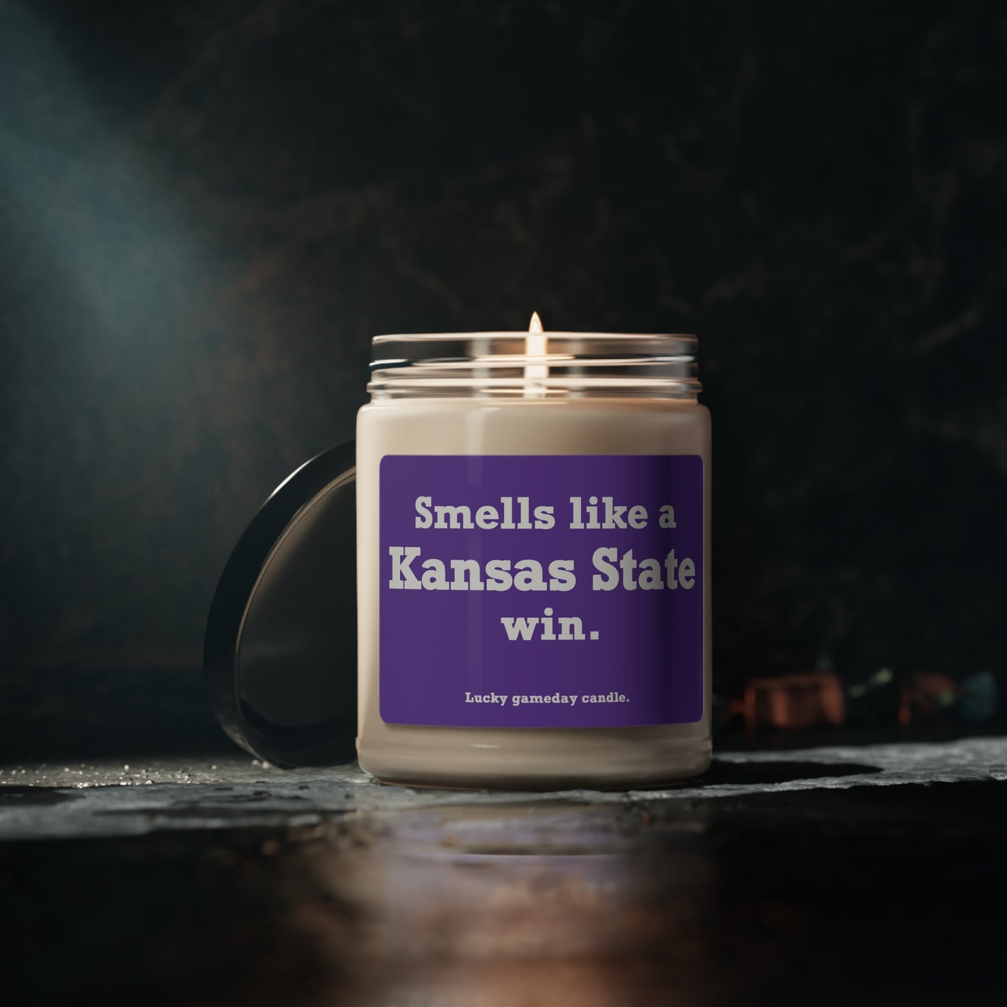 Kansas State - "Smells like a Kansas State win" scented candle (9 oz)