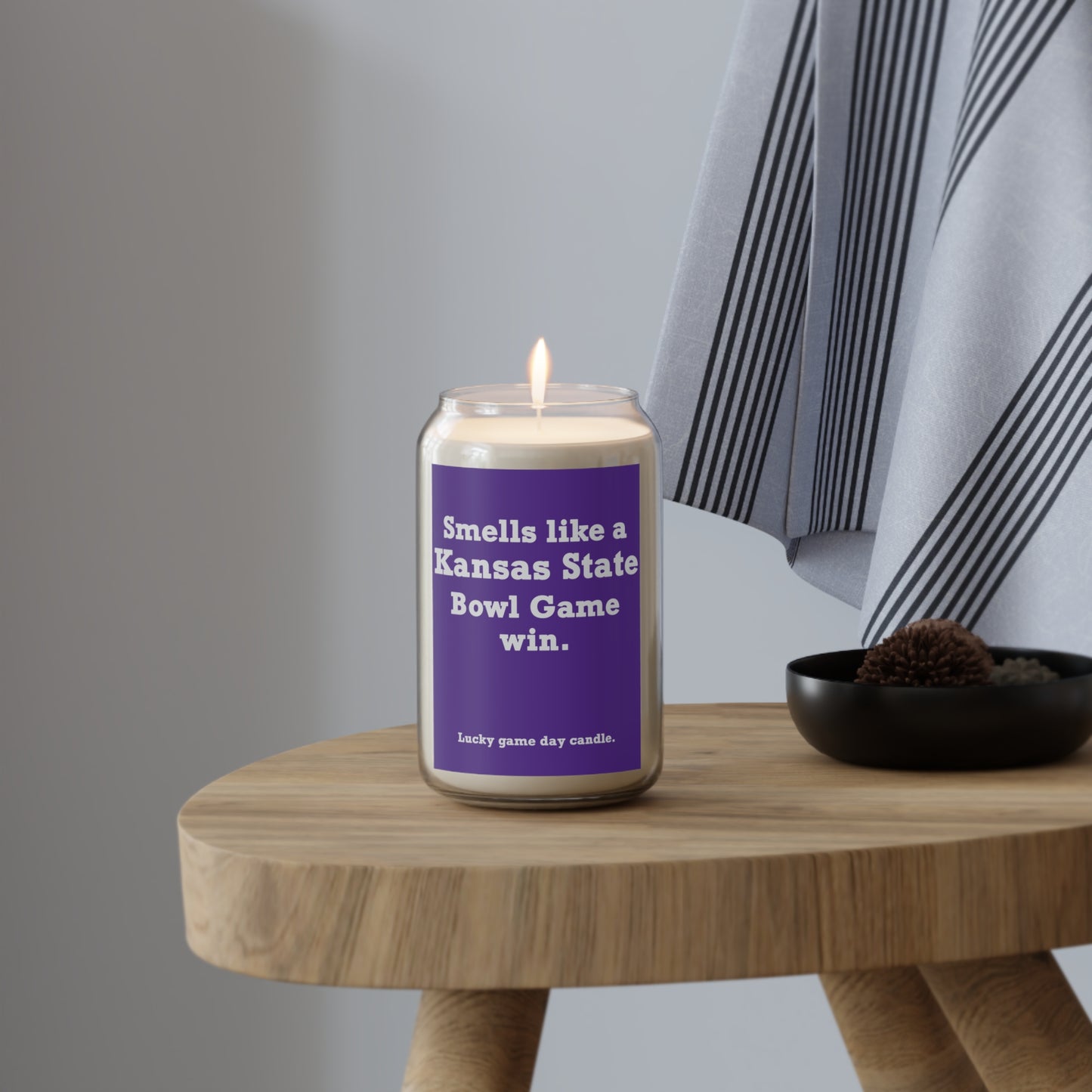 Kansas State Bowl Game - "Smells like a Kansas State Bowl Game win" scented candle (13.75 oz)