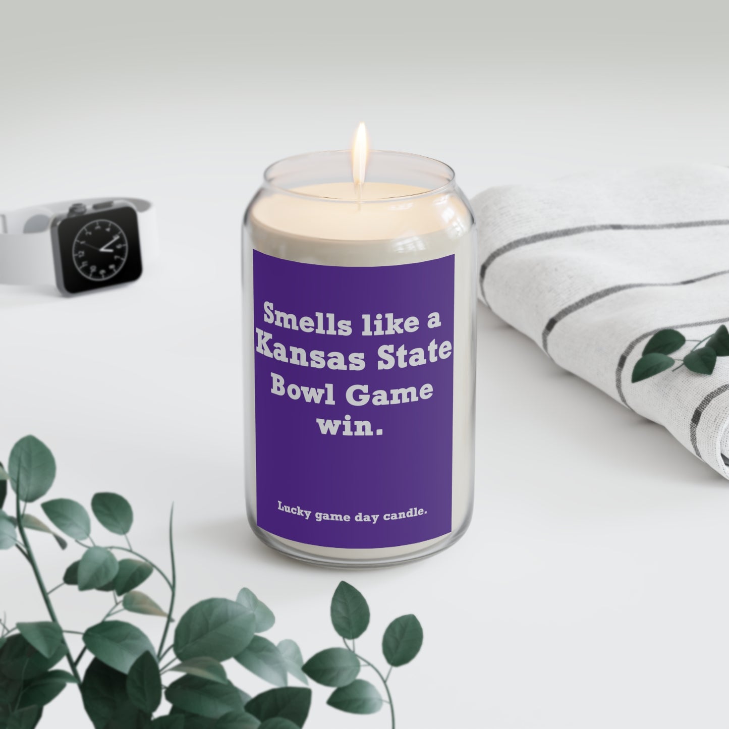 Kansas State Bowl Game - "Smells like a Kansas State Bowl Game win" scented candle (13.75 oz)