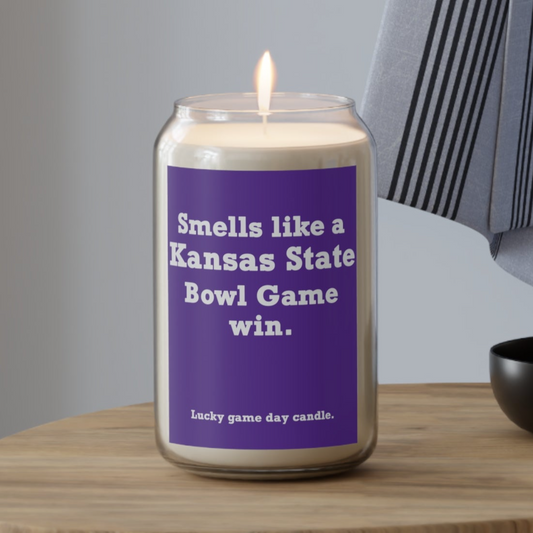 Kansas State Bowl Game - "Smells like a Kansas State Bowl Game win" scented candle (13.75 oz)