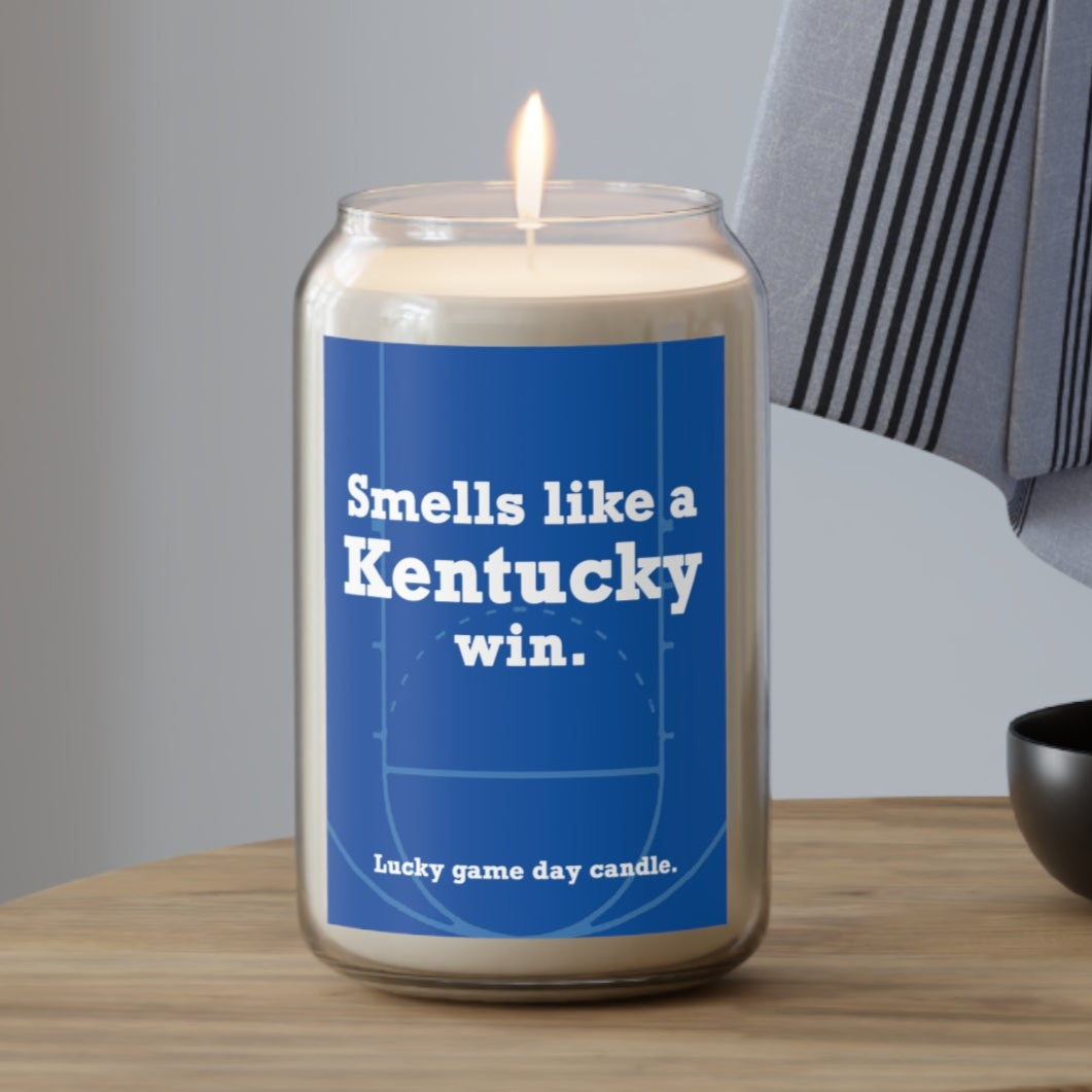 Kentucky Basketball - "Smells like a Kentucky win" scented candle (13.75 oz)