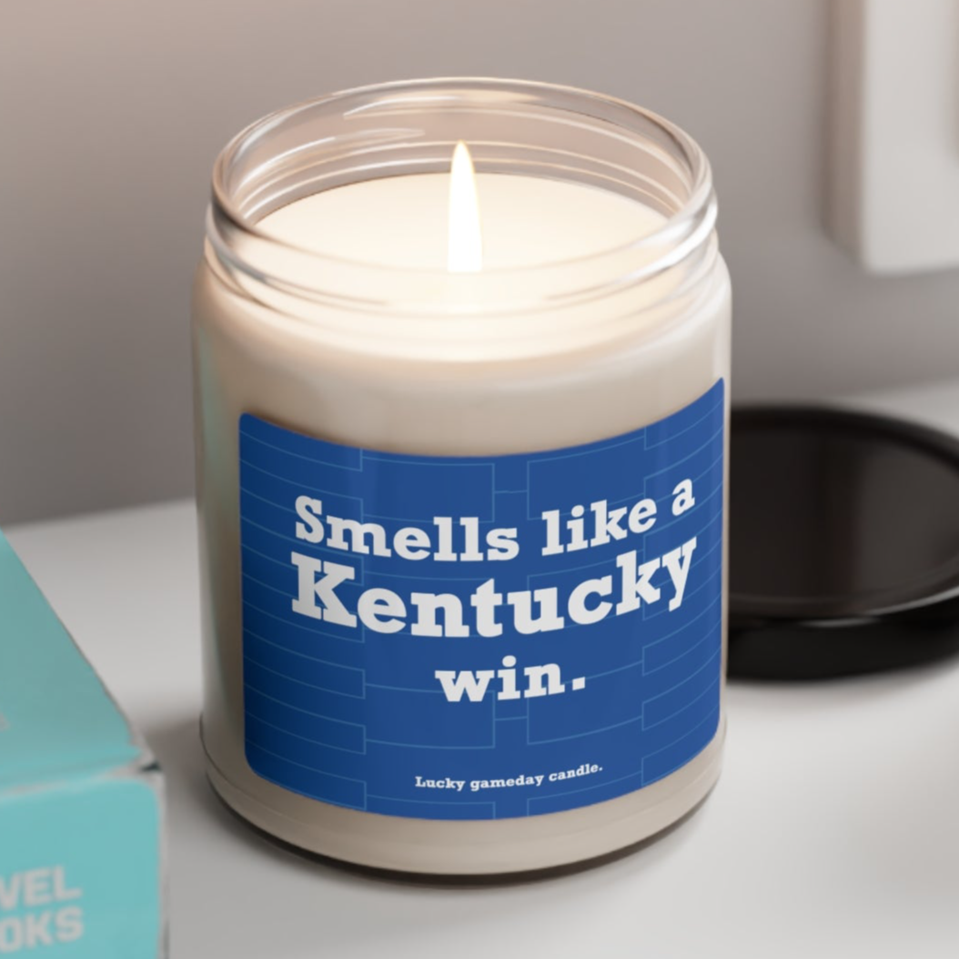 Kentucky Basketball - "Smells like a Kentucky win" scented candle (9 oz)