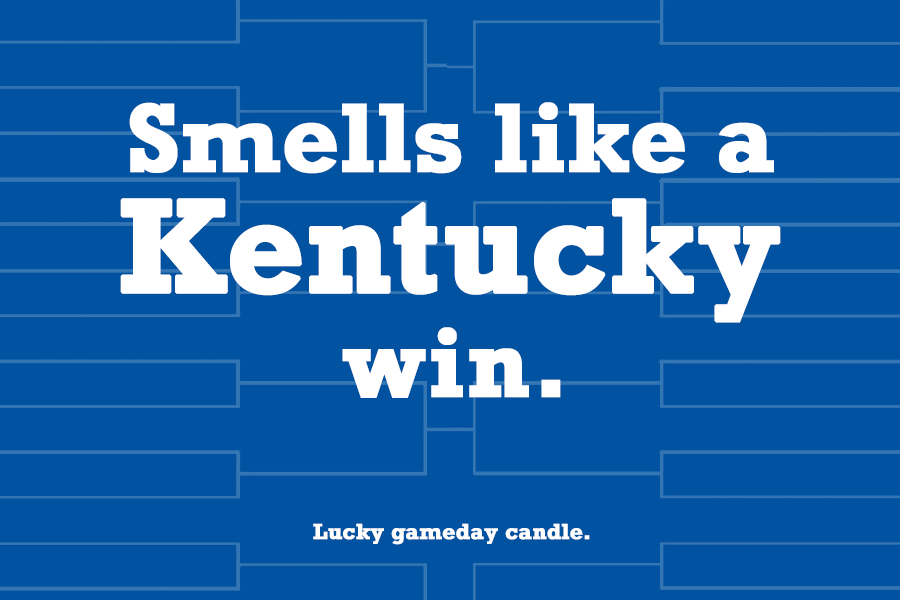 Kentucky Basketball - "Smells like a Kentucky win" scented candle (9 oz)