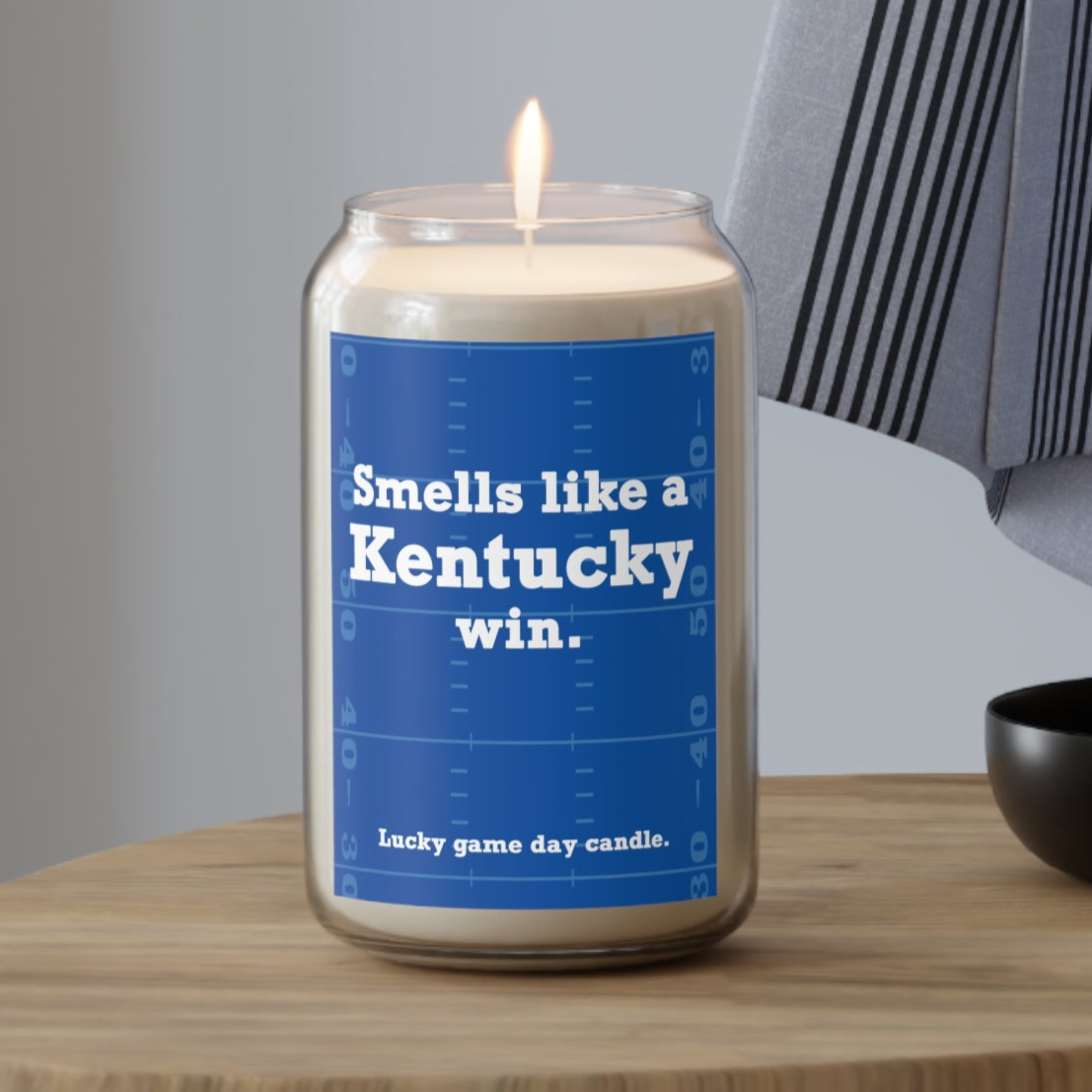 Kentucky Football - "Smells like a Kentucky win" scented candle (13.75 oz)