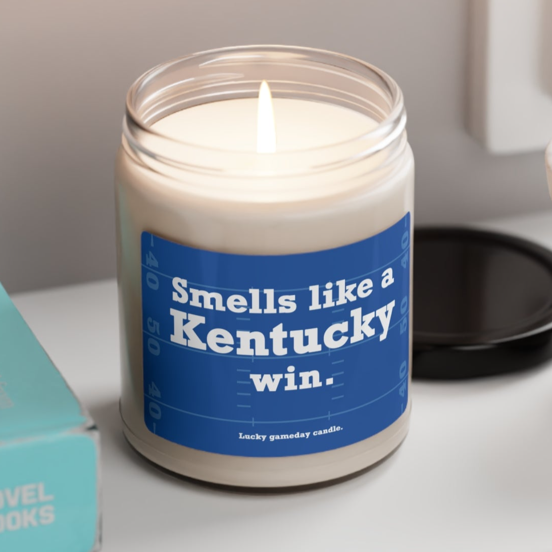 Kentucky Football - "Smells like a Kentucky win" scented candle (9 oz)