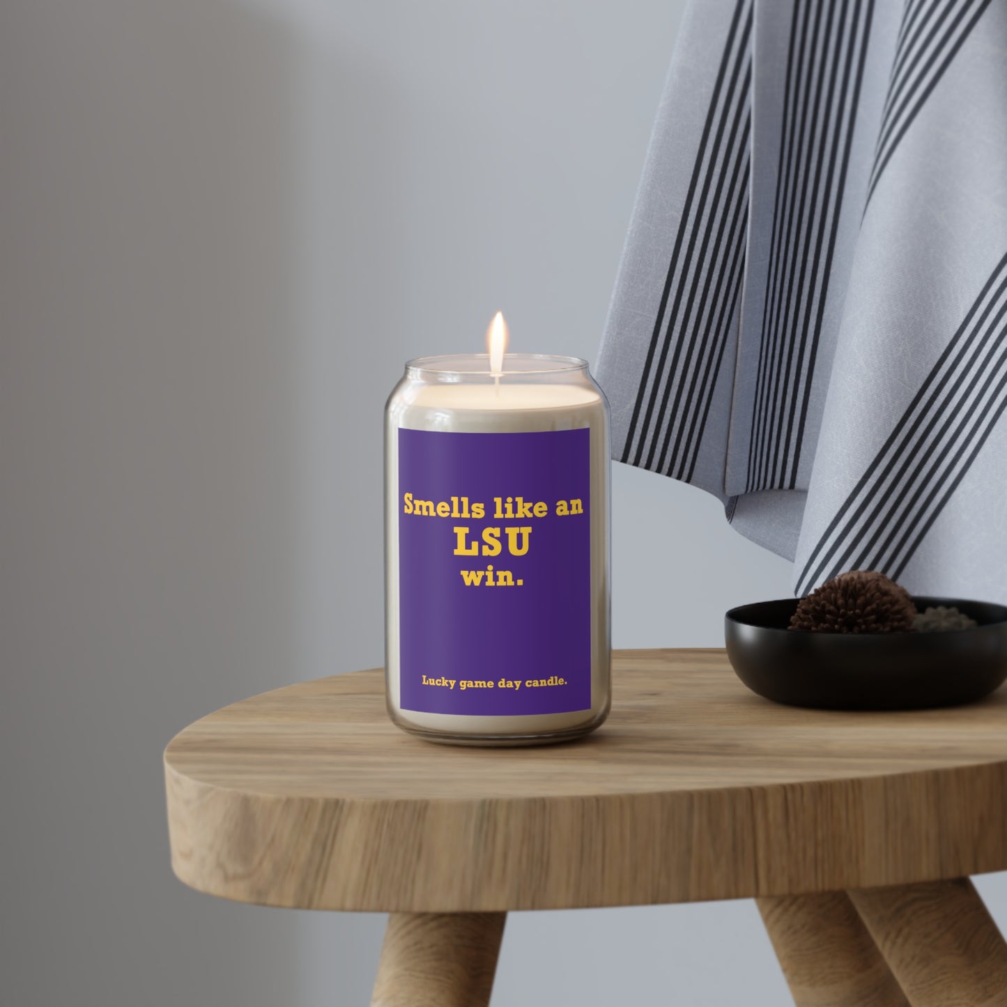 LSU - "Smells like an LSU win" scented candle (13.75 oz)