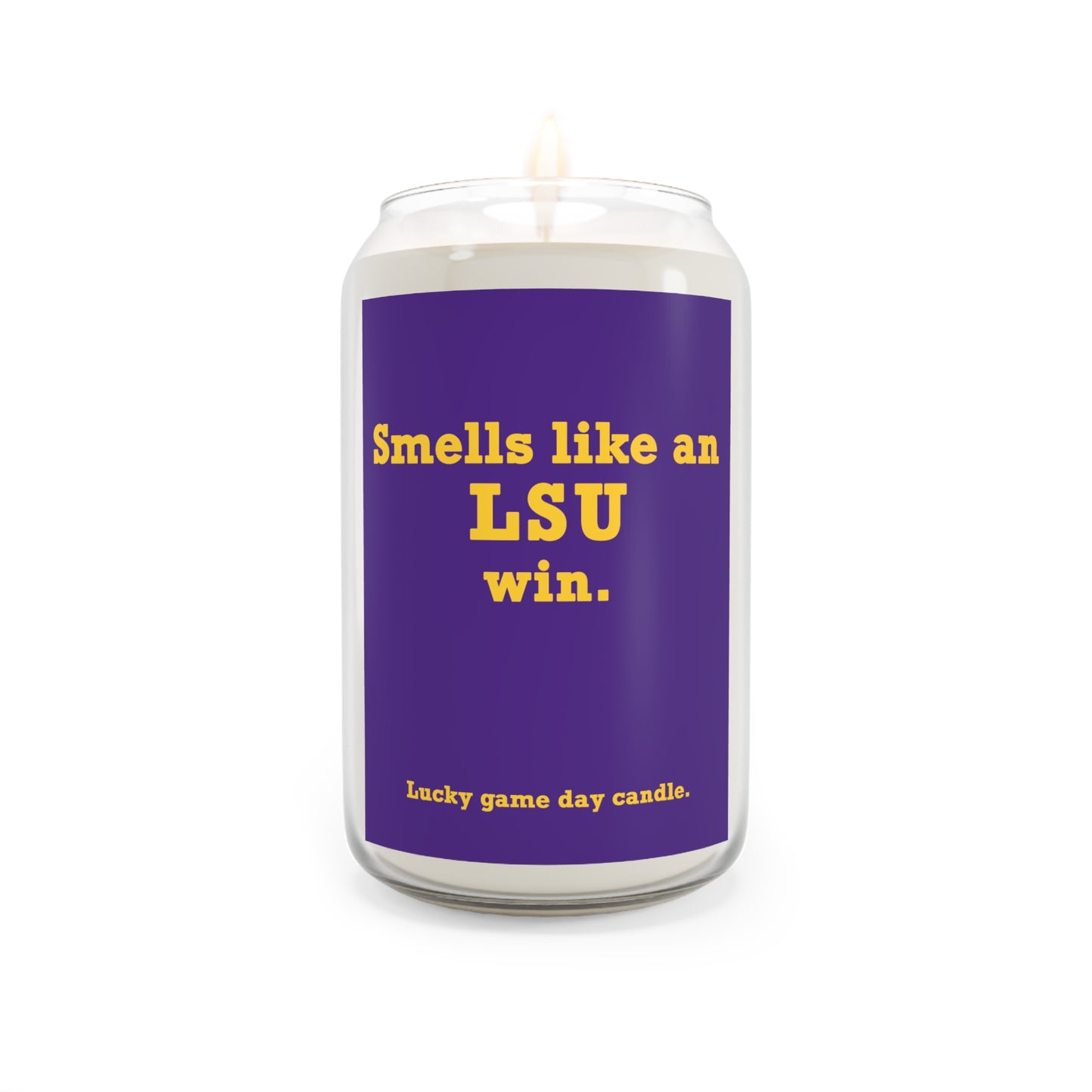 LSU - "Smells like an LSU win" scented candle (13.75 oz)