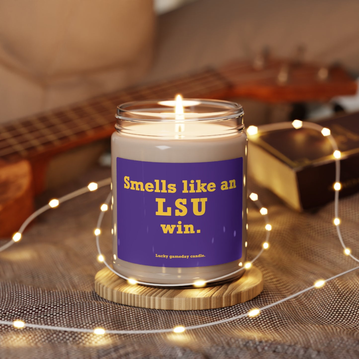 LSU - "Smells like an LSU win" scented candle (9 oz)