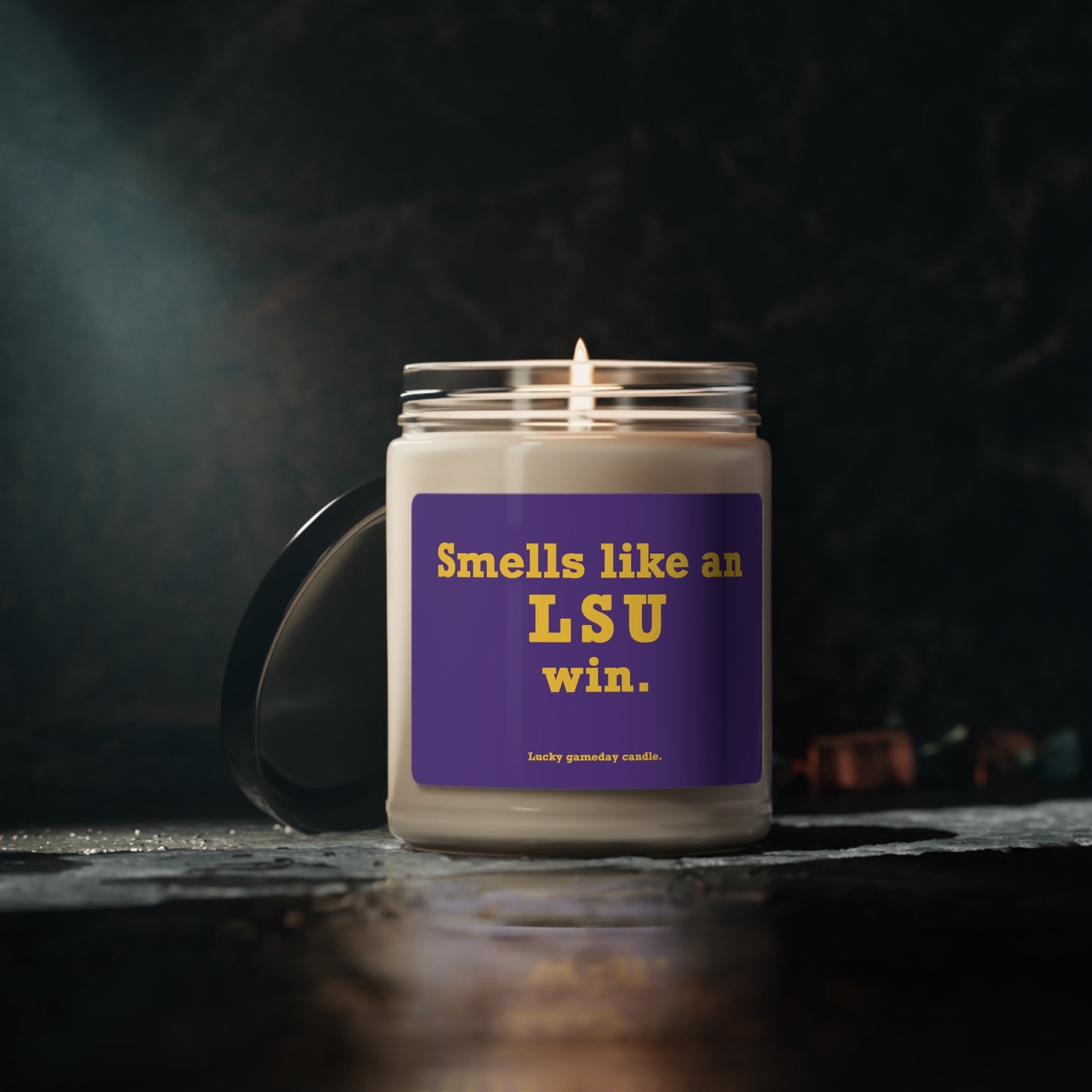 LSU - "Smells like an LSU win" scented candle (9 oz)