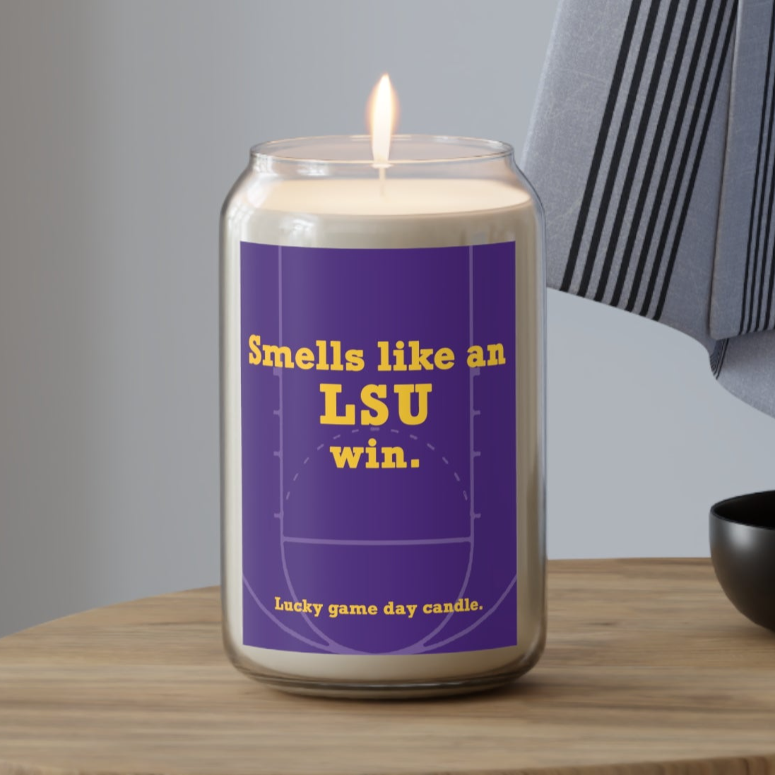 LSU Basketball - "Smells like an LSU win" scented candle (13.75 oz)