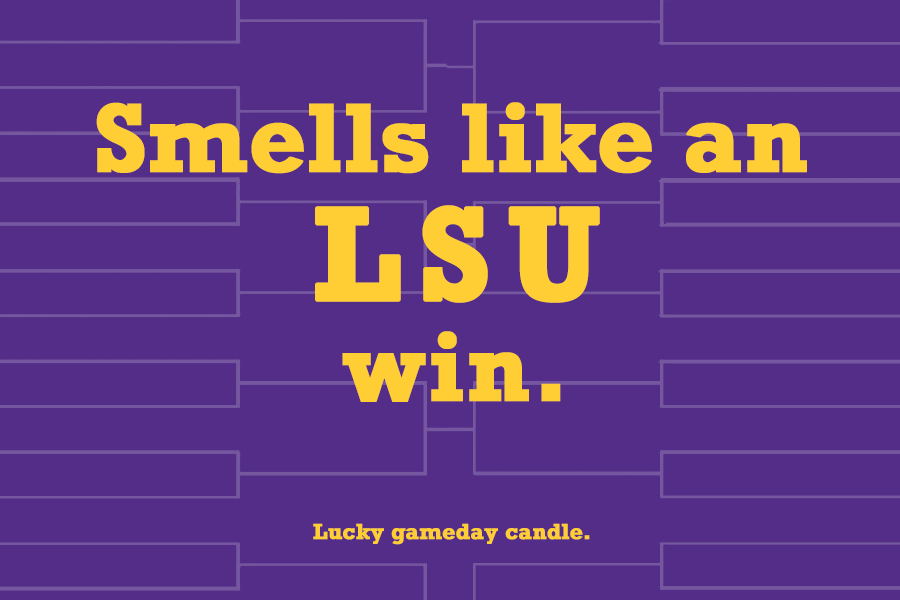 LSU Basketball - "Smells like an LSU win" scented candle (9 oz)