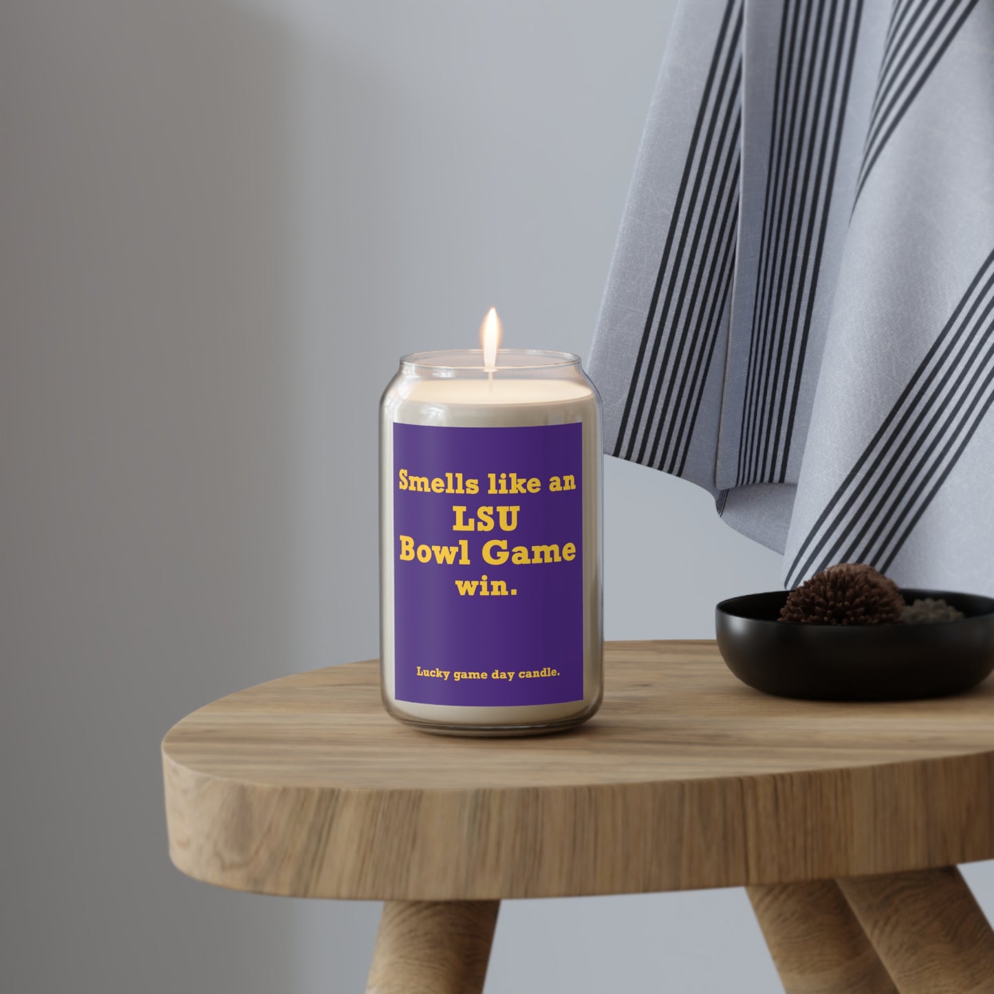 LSU Bowl Game - "Smells like an LSU Bowl Game win" scented candle (13.75 oz)