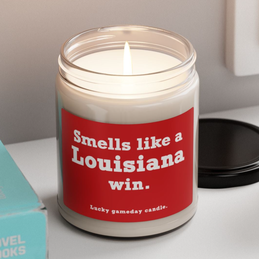 Louisiana - "Smells like a Louisiana win" scented candle (9 oz)