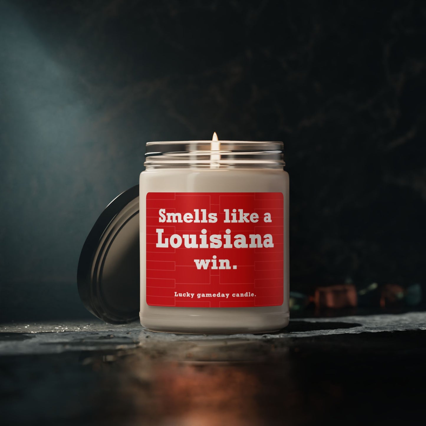 Louisiana Basketball - "Smells like a Louisiana win" scented candle (9 oz)