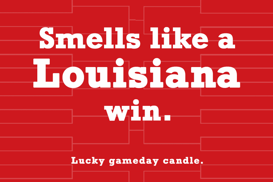 Louisiana Basketball - "Smells like a Louisiana win" scented candle (9 oz)