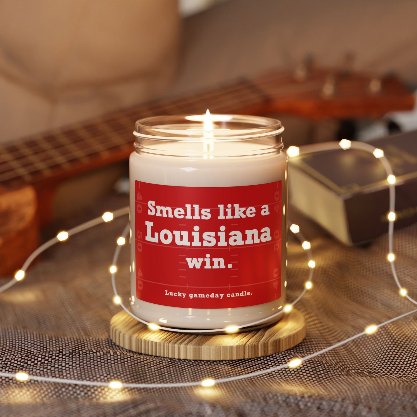 Louisiana Football - "Smells like a Louisiana win" scented candle (9 oz)