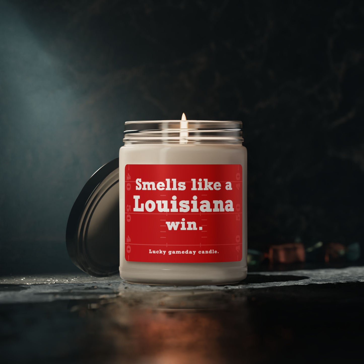 Louisiana Football - "Smells like a Louisiana win" scented candle (9 oz)