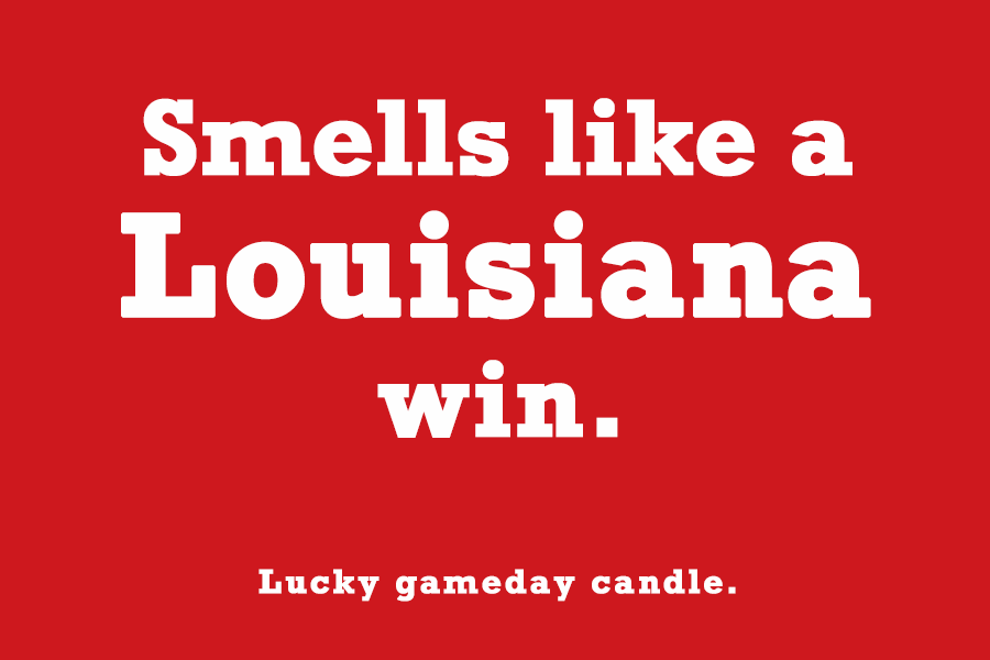 Louisiana - "Smells like a Louisiana win" scented candle (9 oz)