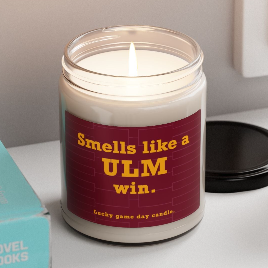 Louisiana Monroe Basketball - "Smells like a ULM win" scented candle (9 oz)