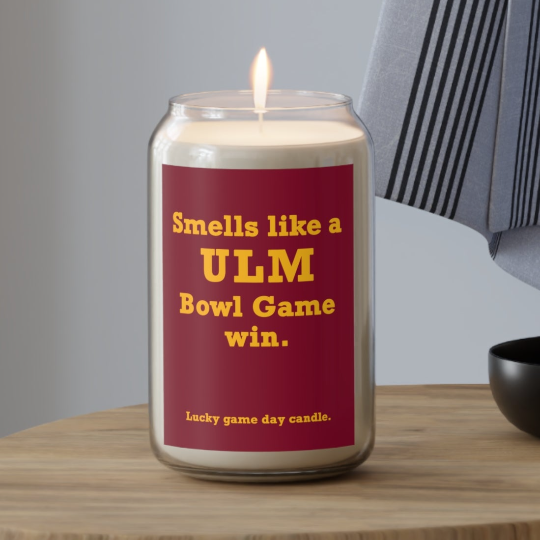 Louisiana Monroe Bowl Game - "Smells like a ULM Bowl Game win" scented candle (13.75 oz)