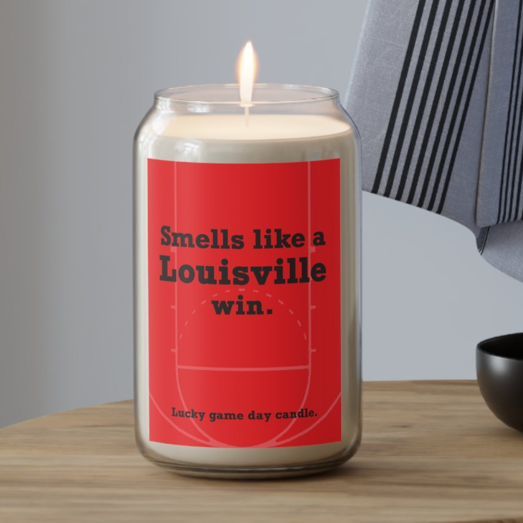 Louisville Basketball - "Smells like a Louisville win" scented candle (13.75 oz)