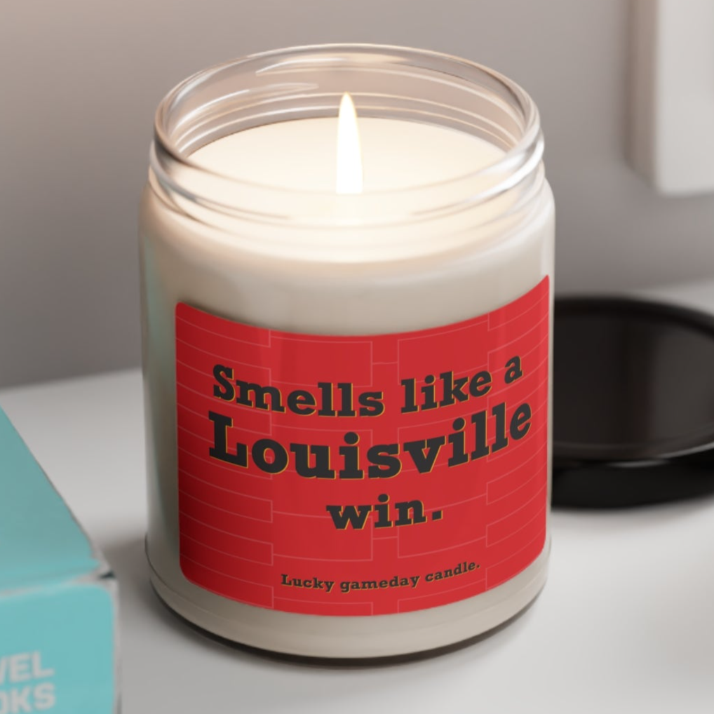 Louisville Basketball - "Smells like a Louisville win" scented candle (9 oz)