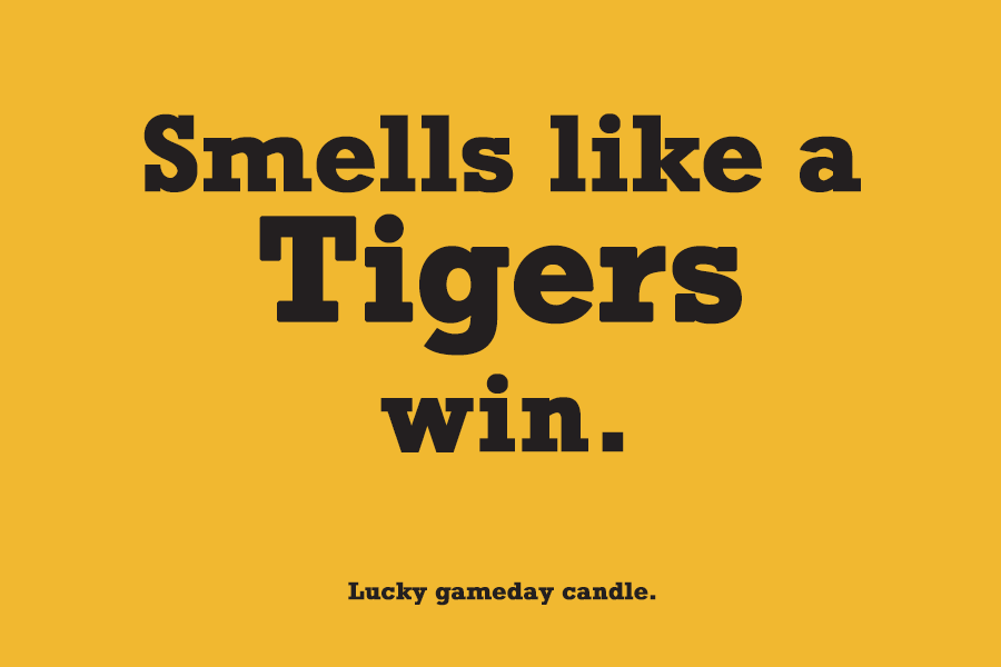 Missouri - "Smells like a Tigers win" scented candle (9 oz)