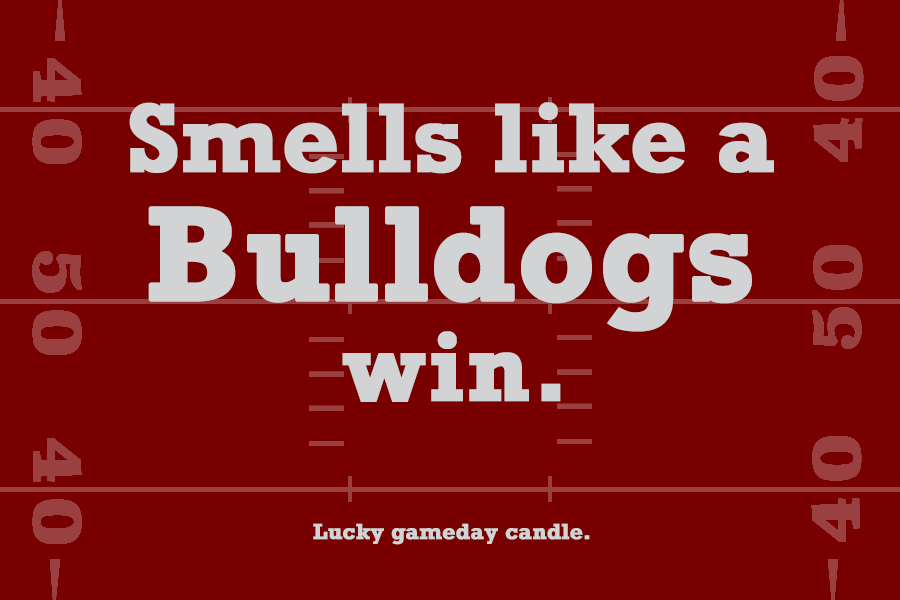 Mississippi State Football - "Smells like a Bulldogs win" scented candle (9 oz)