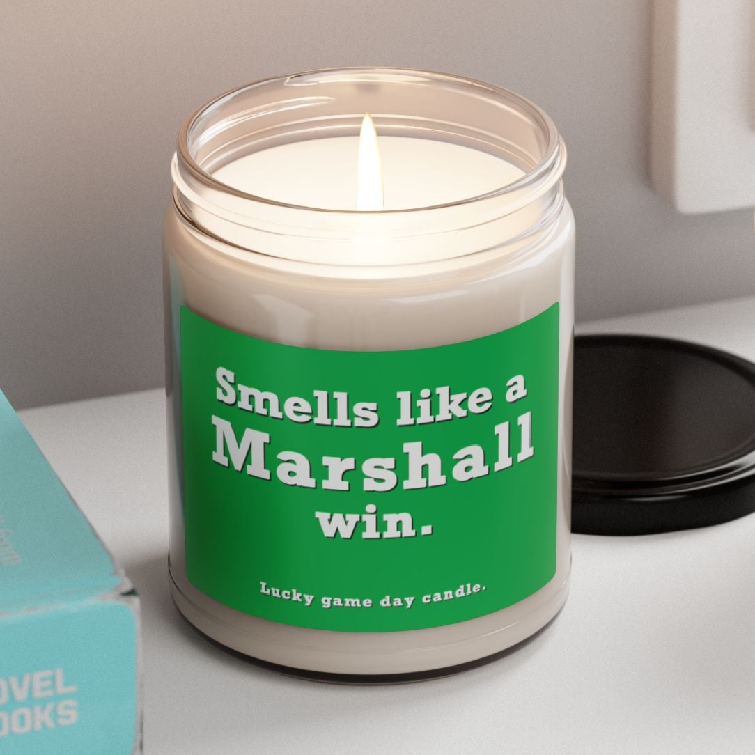 Marshall - "Smells like a Marshall win" scented candle (9 oz)