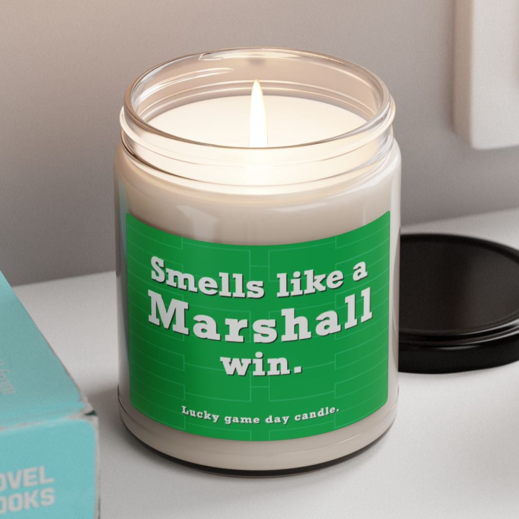 Marshall Basketball - "Smells like a Marshall win" scented candle (9 oz)