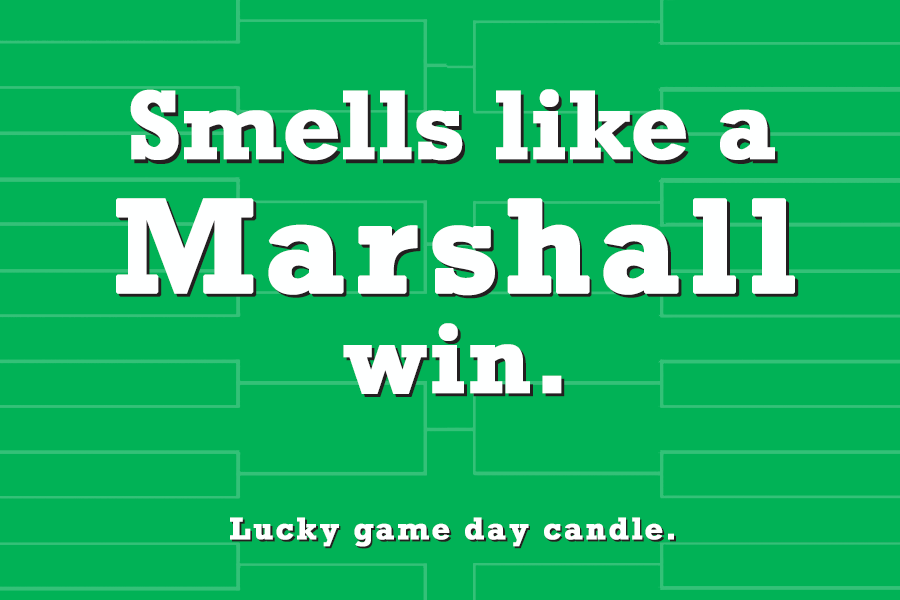 Marshall Basketball - "Smells like a Marshall win" scented candle (9 oz)